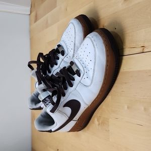 Air Force 1 ‘82 HTF White Dark brown men sz 9
